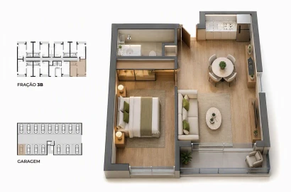 Apartamento T1 para Venda em Ancora