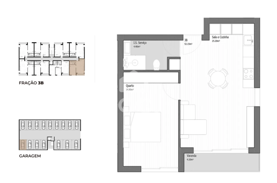 Apartamento T1 para Venda em Ancora Foto 9