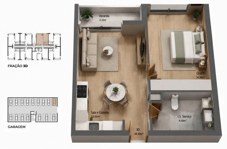 Apartamento T1 para Venda em Ancora Foto 8