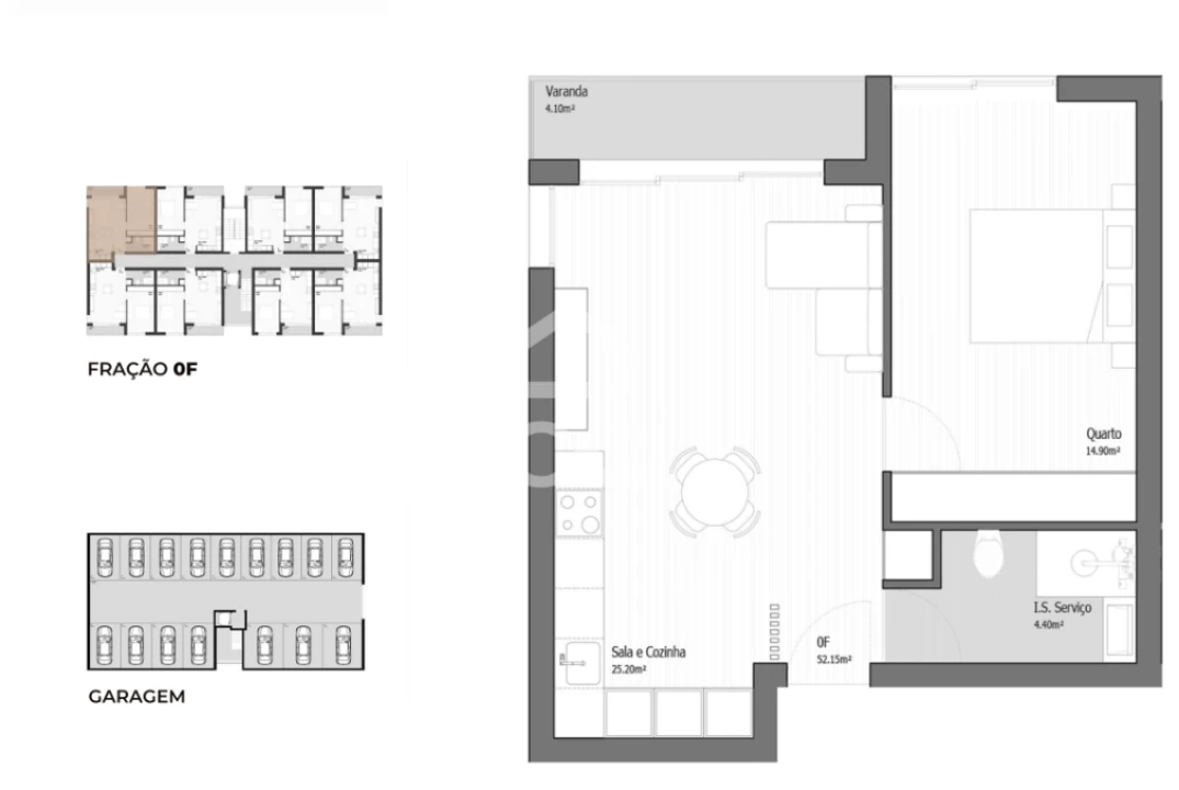 Apartamento T1 para Venda em Ancora Foto 14