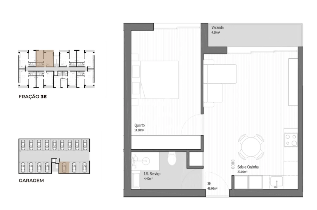 Apartamento T1 para Venda em Ancora Foto 7