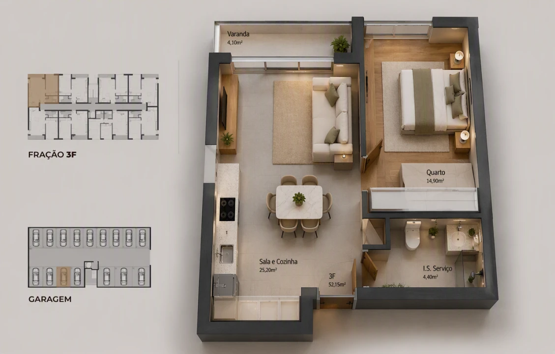 Apartamento T1 para Venda em Ancora Foto 8