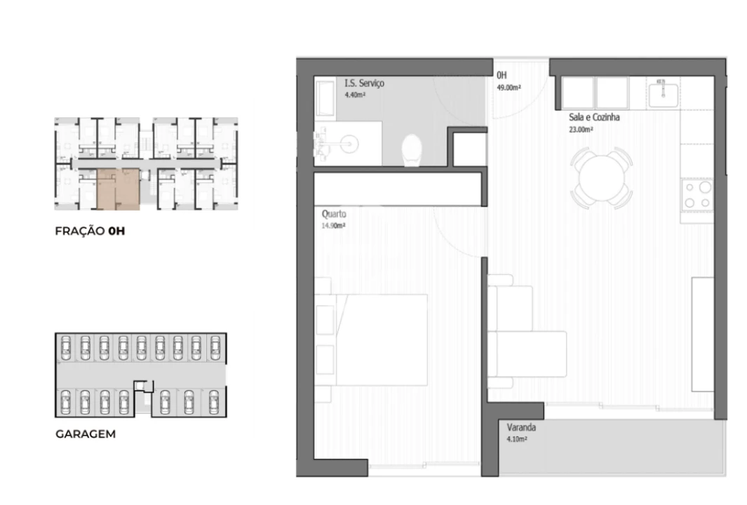 Apartamento T1 para Venda em Ancora Foto 13