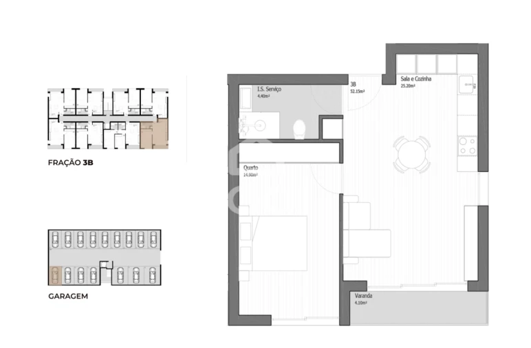 Apartamento T1 para Venda em Ancora Foto 7