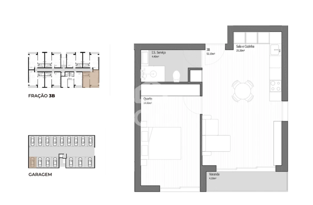 Apartamento T1 para Venda em Ancora Foto 7
