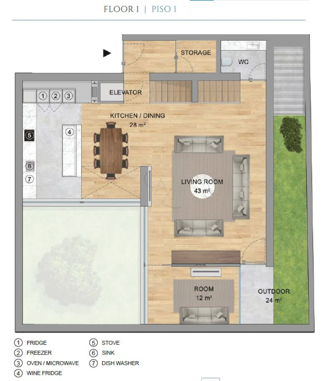 Moradia T5 para Venda em Campo de Ourique Planta 3