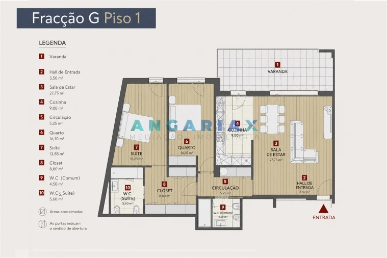 Apartamento T2 para Venda em Nazare Planta 1