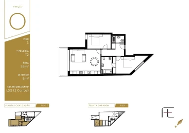 Apartamento T2 para Arrendamento em Bonfim