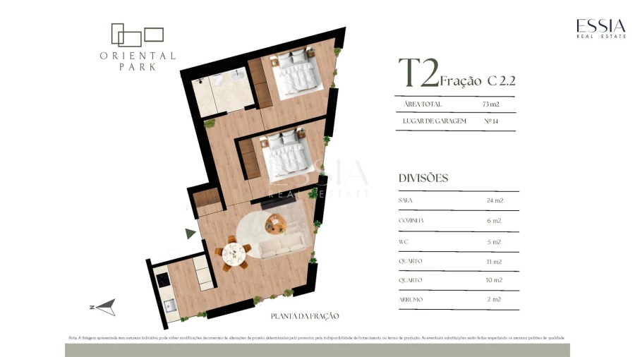 Apartamento T2 para Venda em Campanhã Planta 1