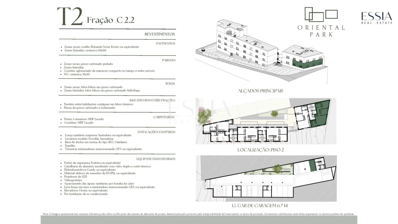 Apartamento T2 para Venda em Campanhã Planta 2