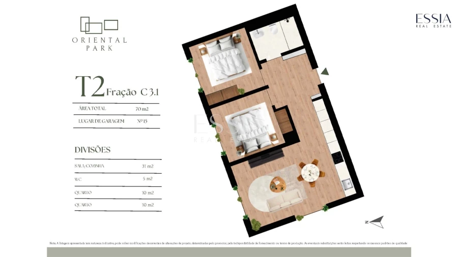 Apartamento T2 para Venda em Campanhã Planta 1