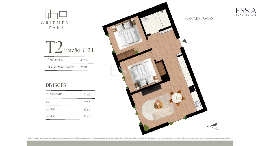 Apartamento T2 para Venda em Campanhã Planta 1