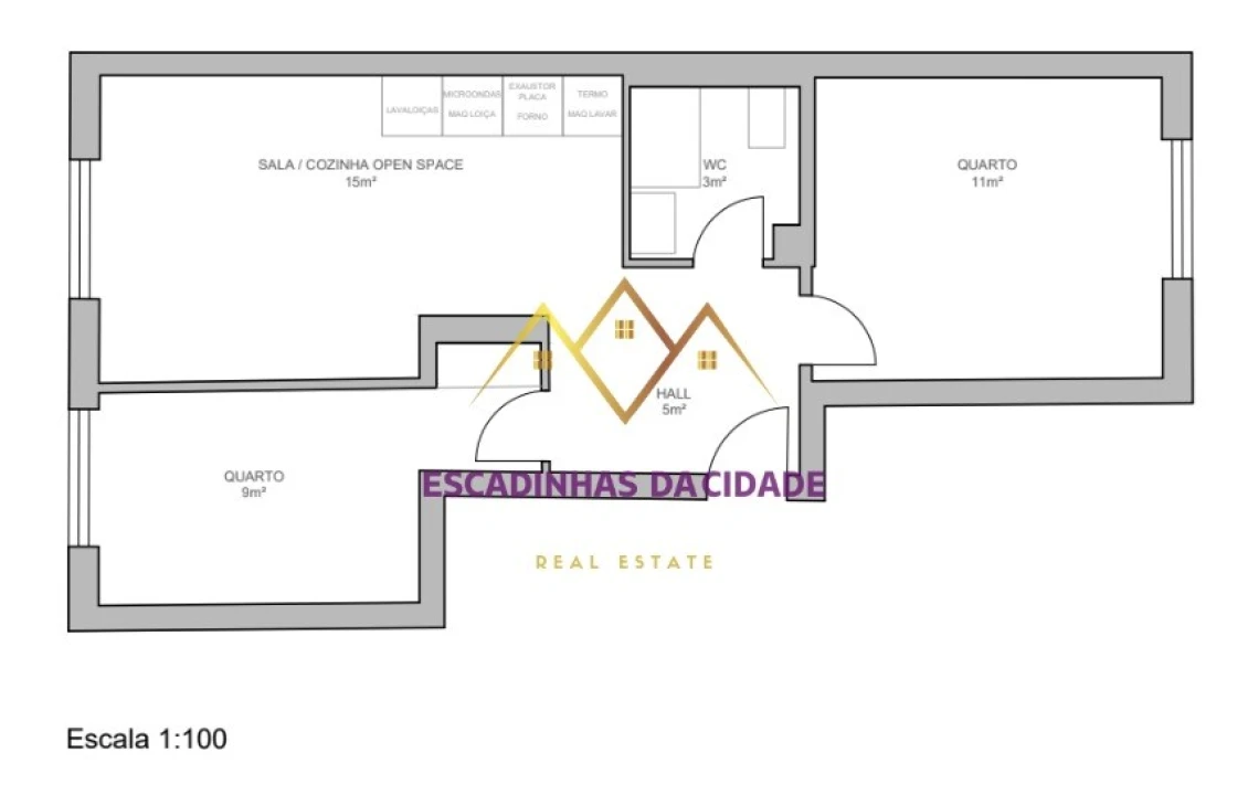 Apartamento T2 para Venda em Odivelas Planta 2