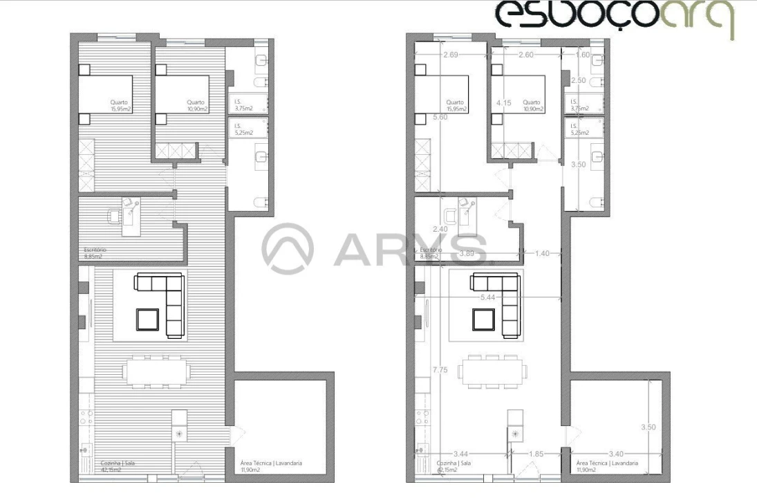 Apartamento T2 para Venda em São Vitor (Braga) Foto 11