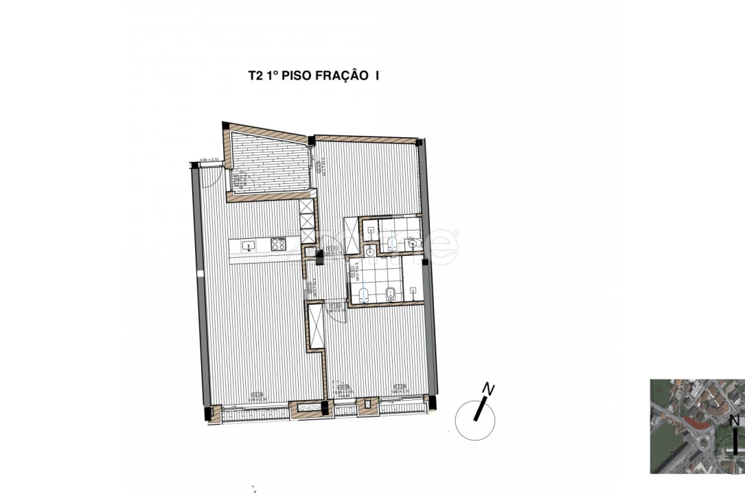 Apartamento T2 para Venda em Paços de Ferreira Foto 1