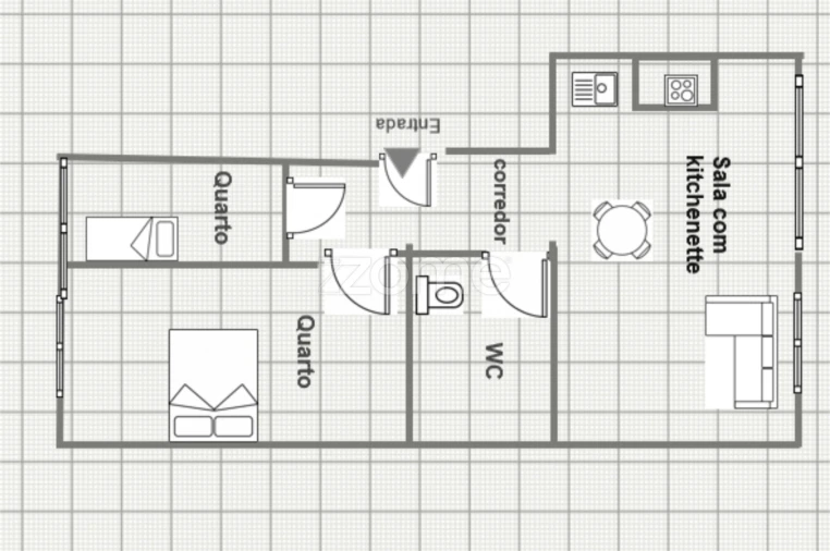 Apartamento T2 para Venda em Agualva e Mira-Sintra Planta 1