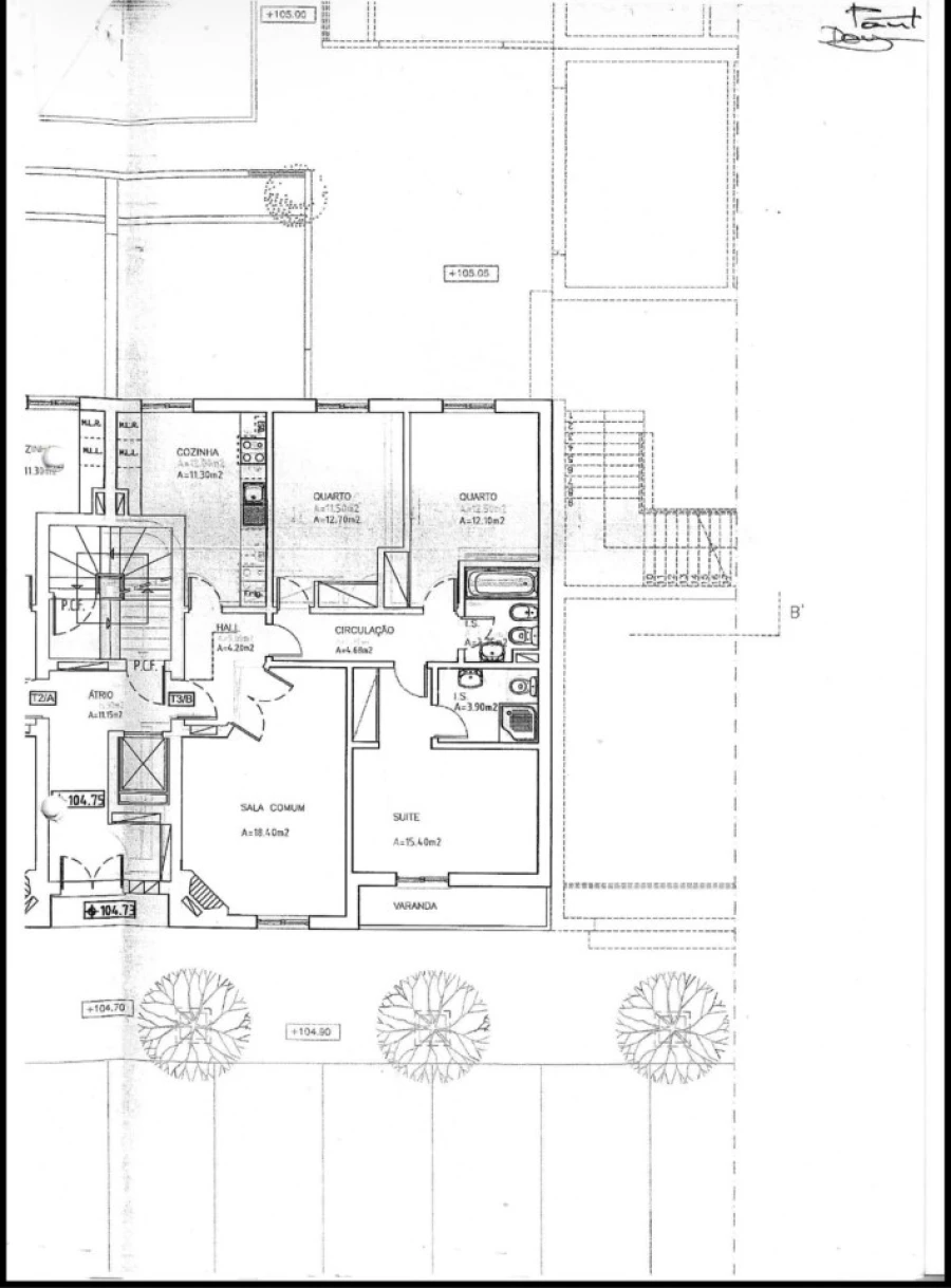 Apartamento T3 para Venda em São Domingos de Rana Planta 1