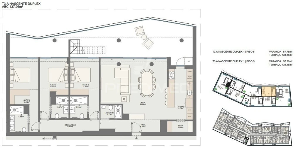 Apartamento T3 para Venda em Oliveira do Douro Foto 23