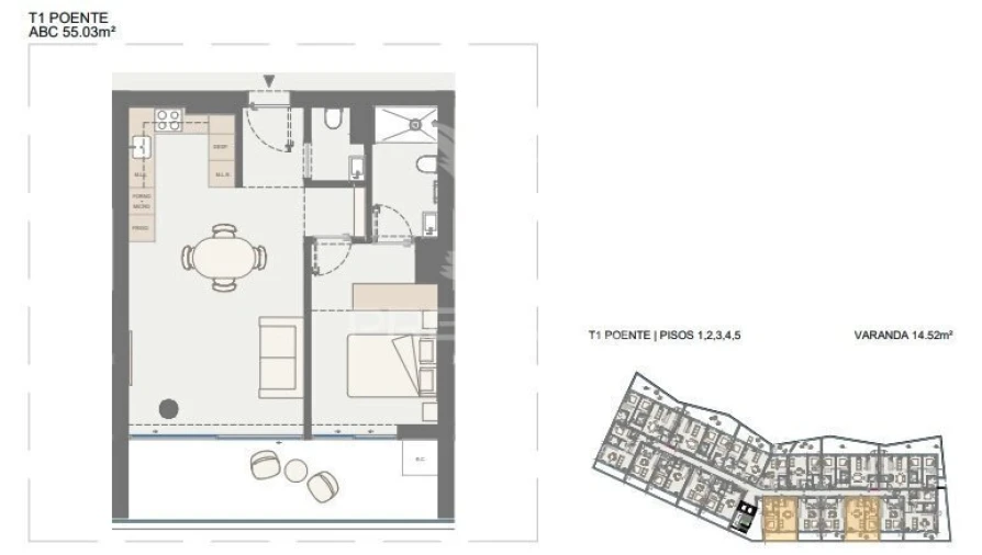Apartamento T1 para Venda em Oliveira do Douro Foto 17