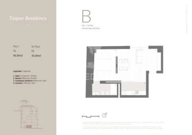 Apartamento T1 para Venda em Cedofeita, Santo Ildefonso, Sé, Miragaia, São Nicolau e Vitória