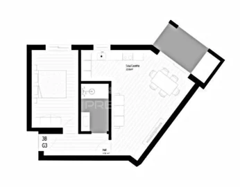 Apartamento T1 para Venda em Pedrouços
