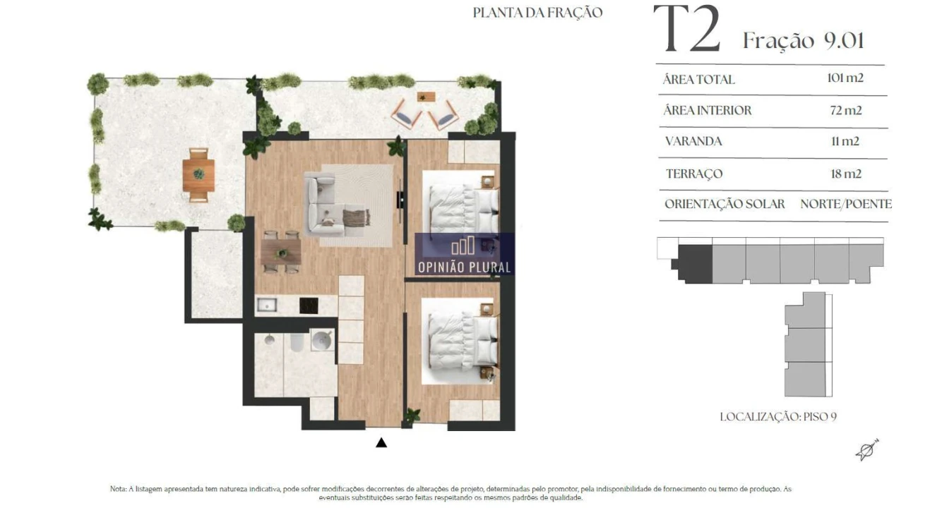 Apartamento T2 para Venda em Vilar de Andorinho Foto 8