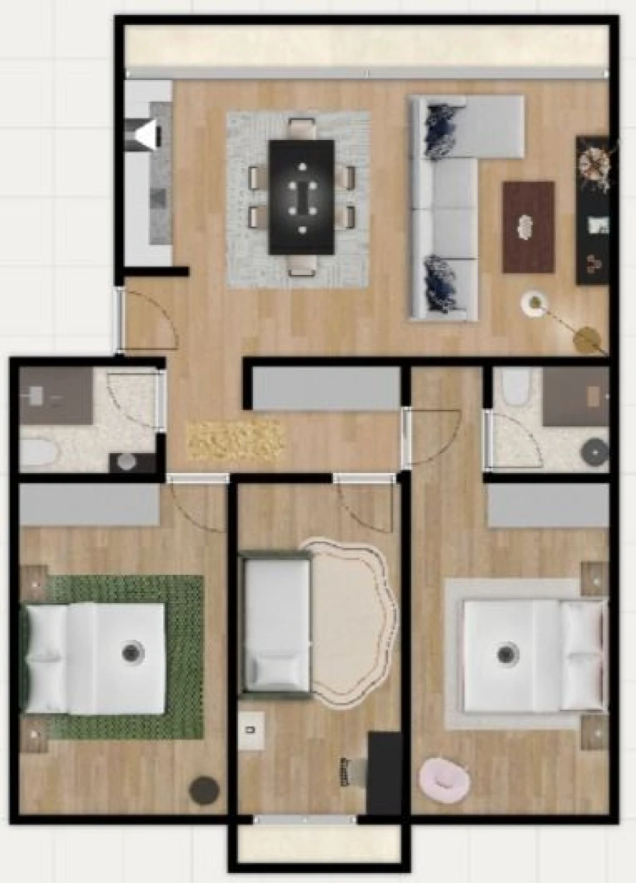 Apartamento T3 para Venda em Benfica Planta 1