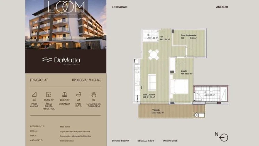 Apartamento T2 para Venda em Paços de Ferreira Foto 15