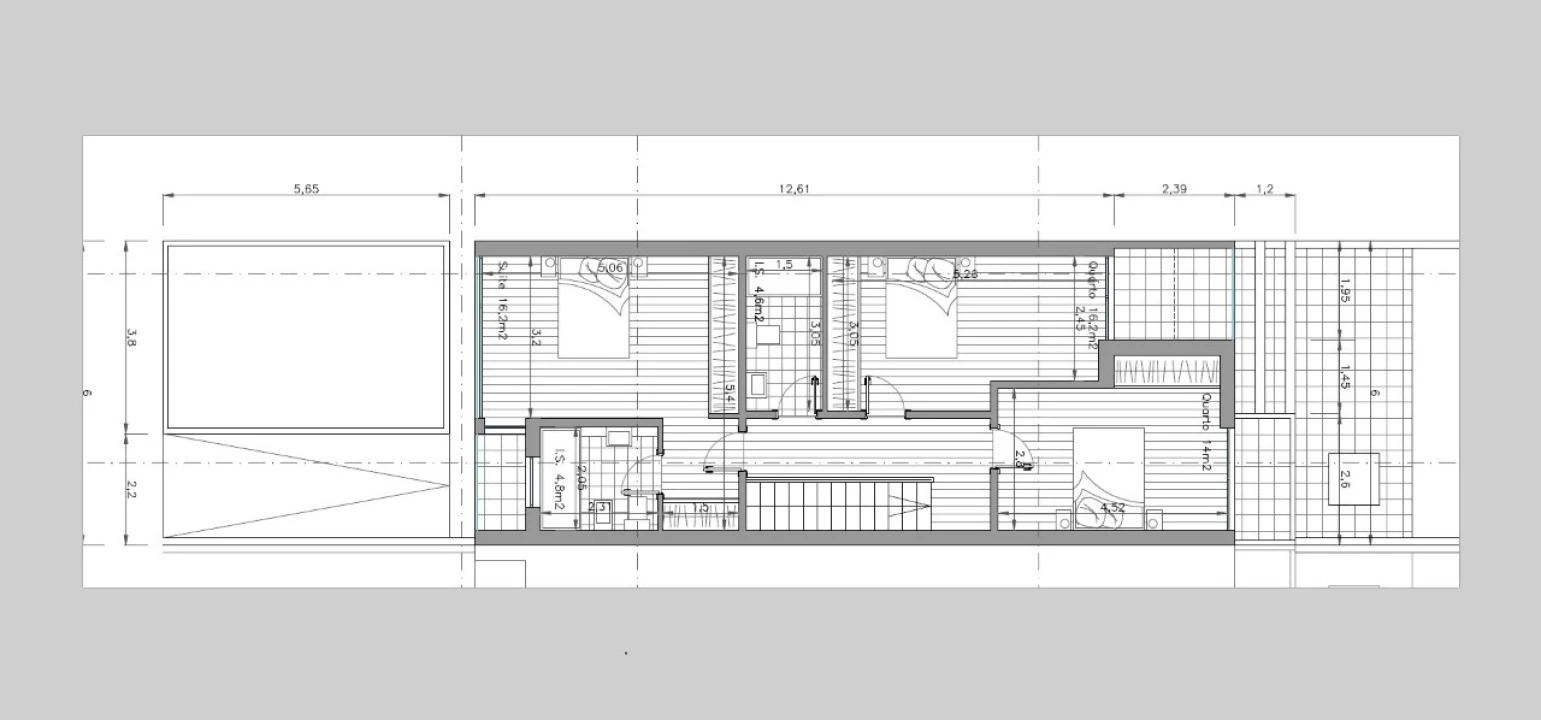 Moradia T3 para Venda em Aradas Planta 2