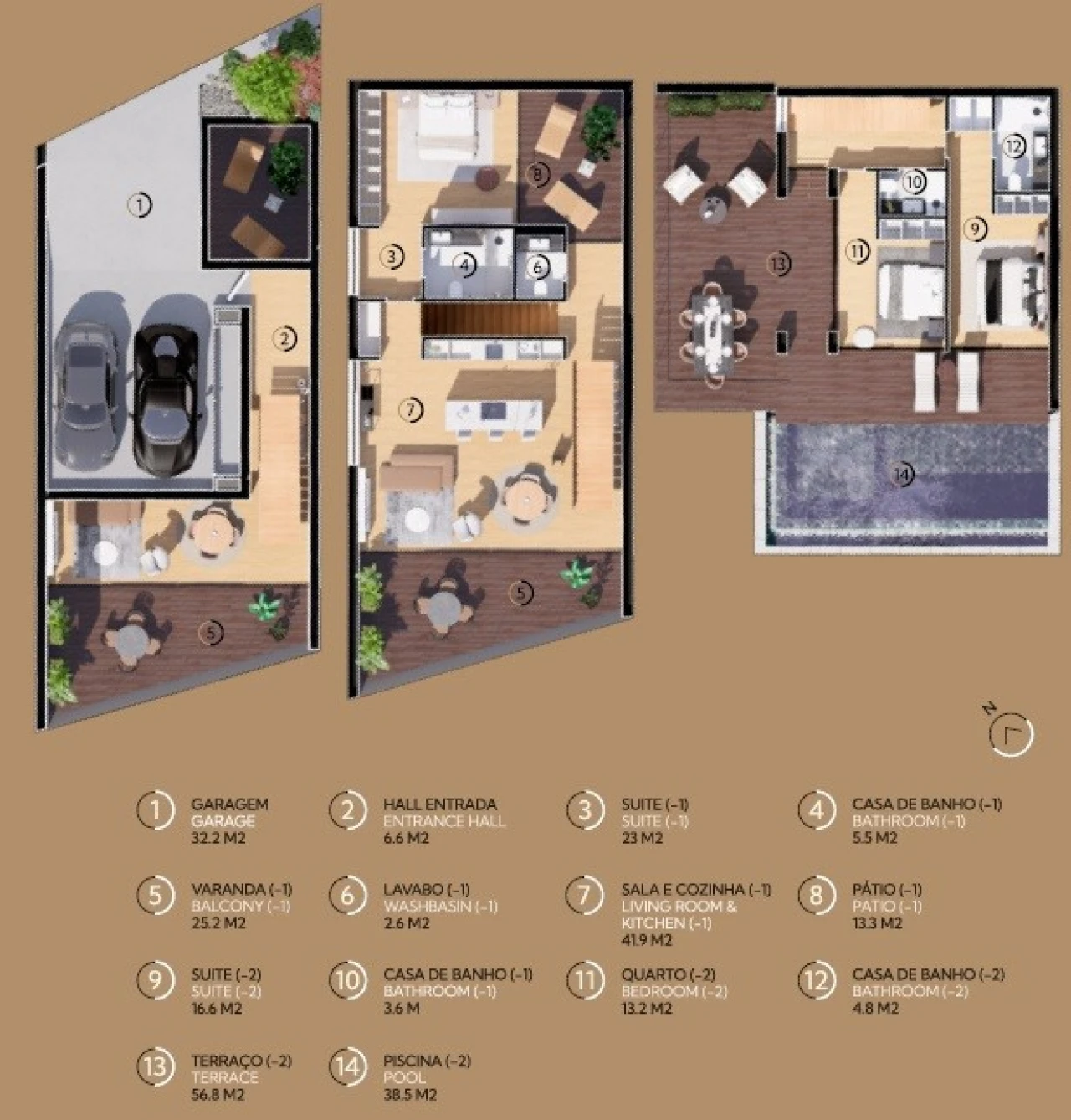 Moradia T3 para Venda em Carvoeira Planta 2