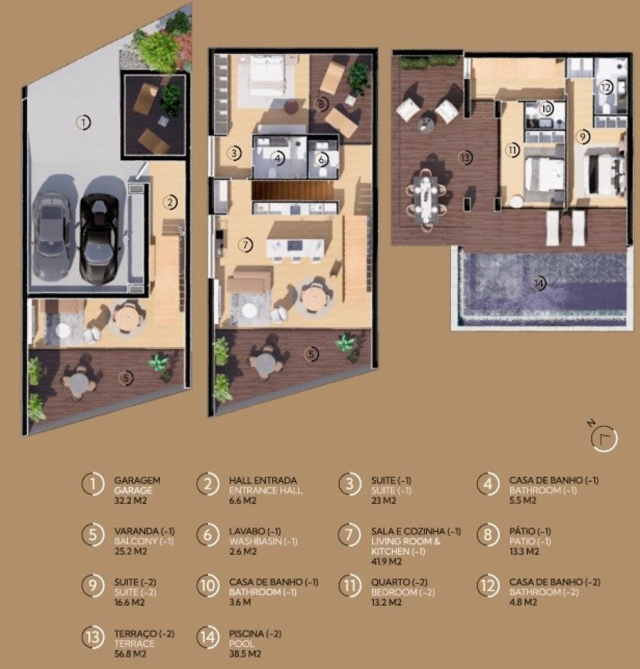 Moradia T3 para Venda em Carvoeira Planta 2