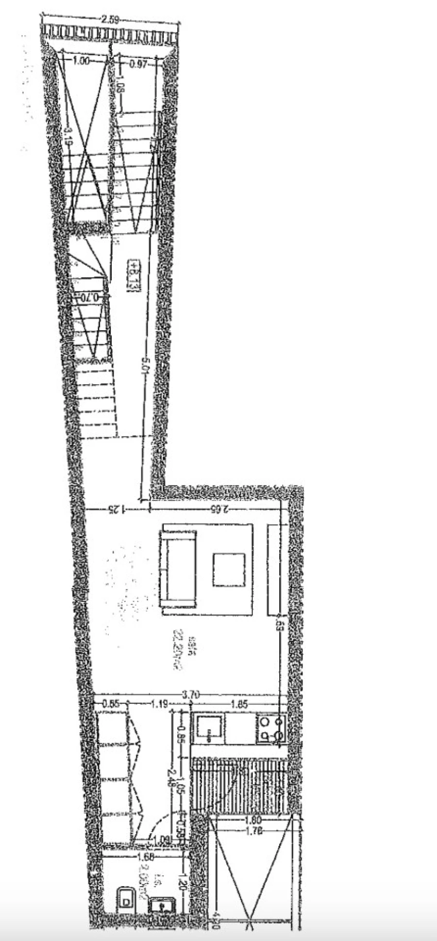 Apartamento T1 para Arrendamento em Glória e Vera Cruz Planta 1
