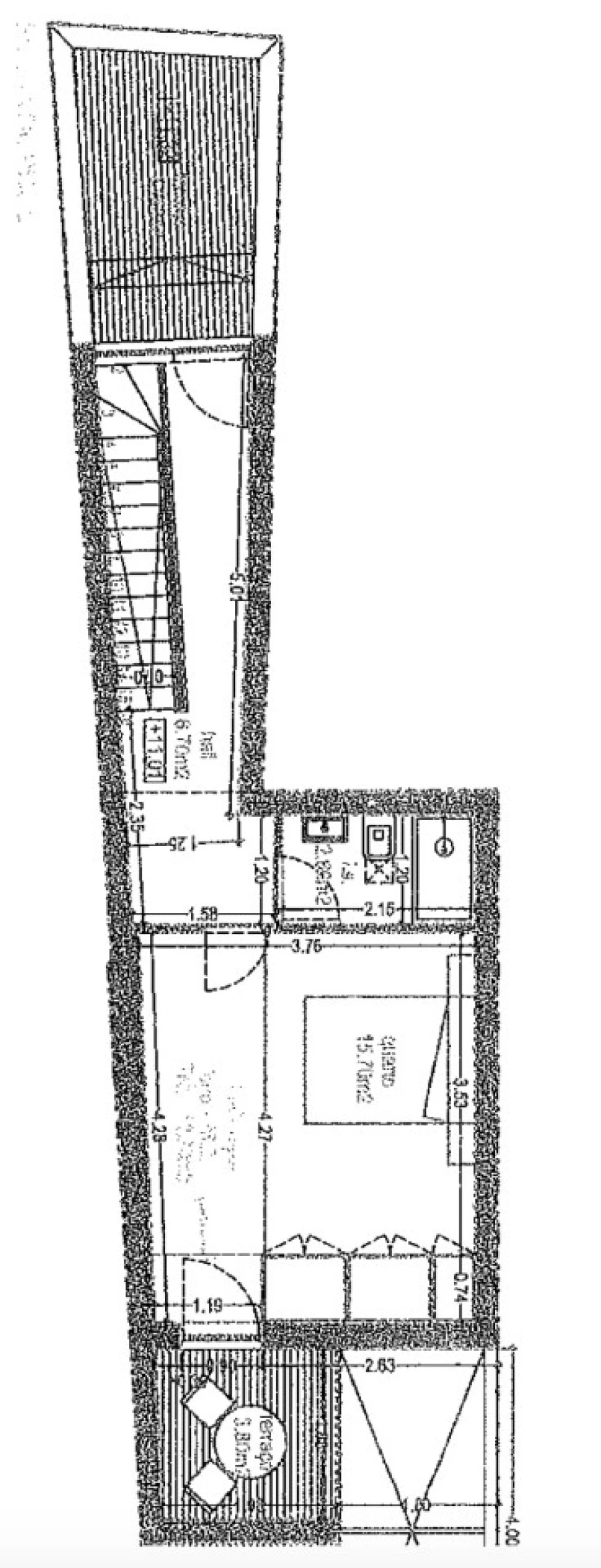 Apartamento T1 para Arrendamento em Glória e Vera Cruz Planta 2