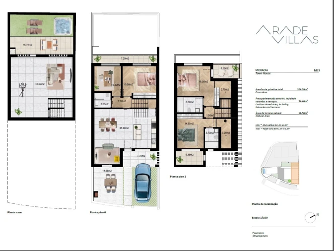 Moradia T3 para Venda em Ferragudo Planta 1
