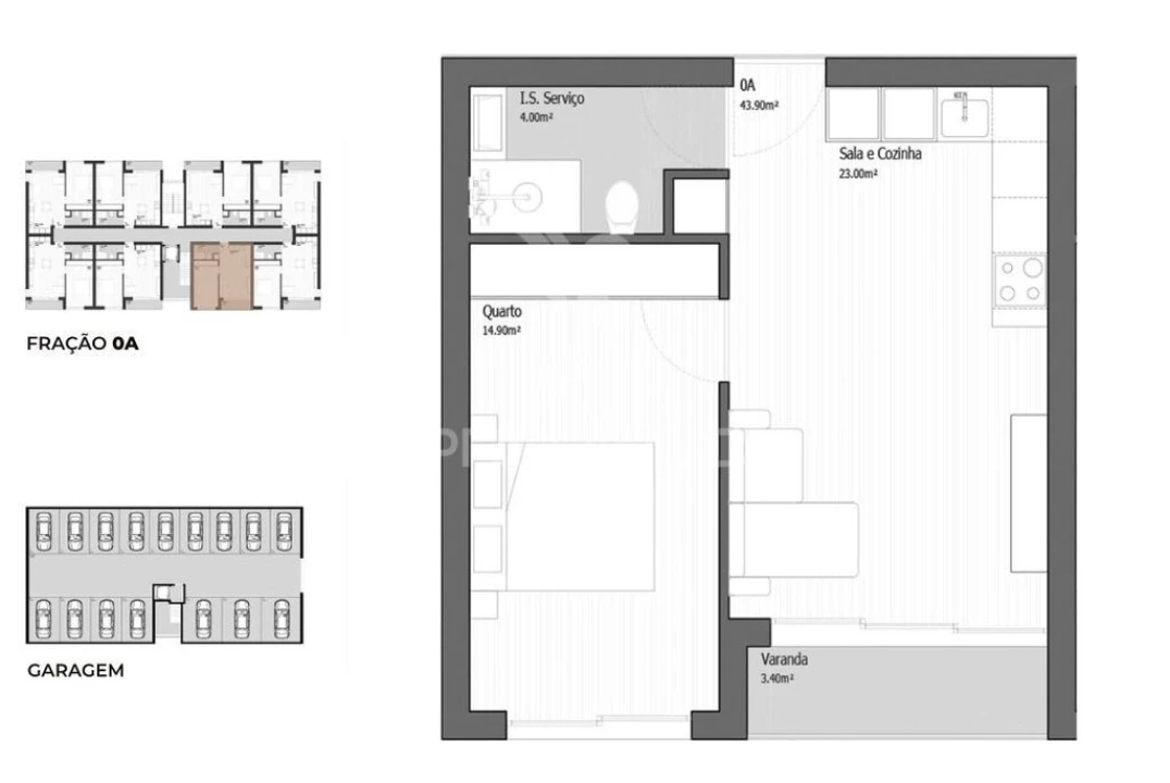 Apartamento T1 para Venda em Vila Praia de Ancora Foto 9