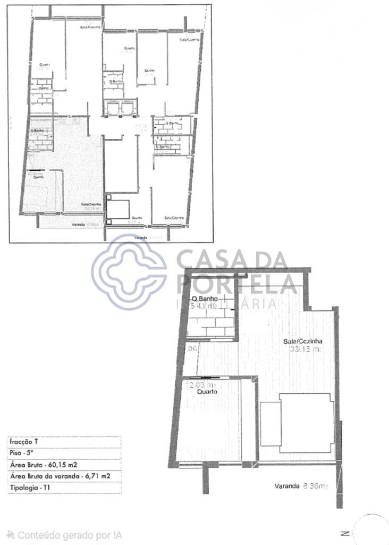 Apartamento T1 para Venda em Mafamude e Vilar do Paraíso Foto 16