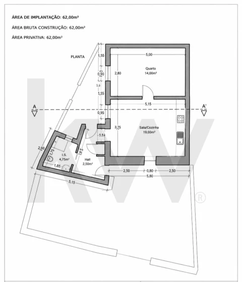 Moradia T1 para Venda em Lamas e Cercal