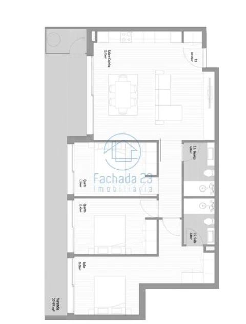Apartamento T3 para Venda em Fânzeres e São Pedro da Cova