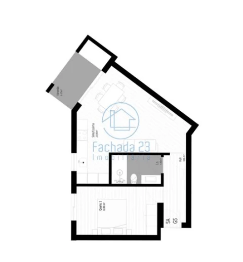 Apartamento T1 para Venda em Pedrouços