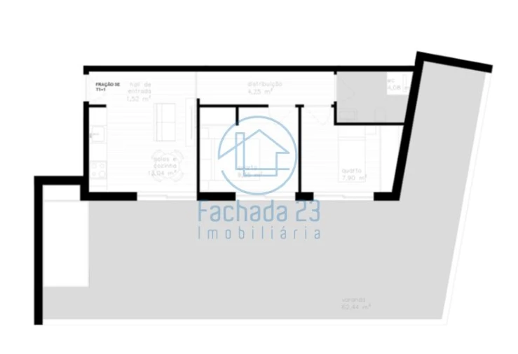 Apartamento T2 para Venda em Vila Nova de Cerveira e Lovelhe Planta 1