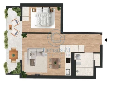 Apartamento T1 para Venda em Vilar de Andorinho