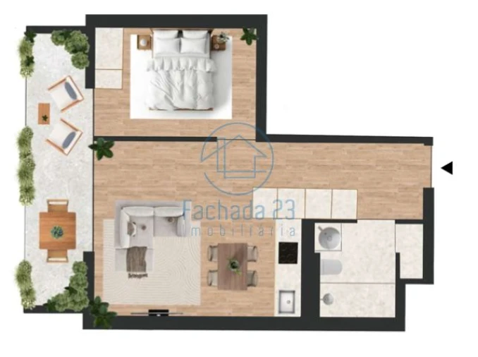 Apartamento T1 para Venda em Vilar de Andorinho Planta 1