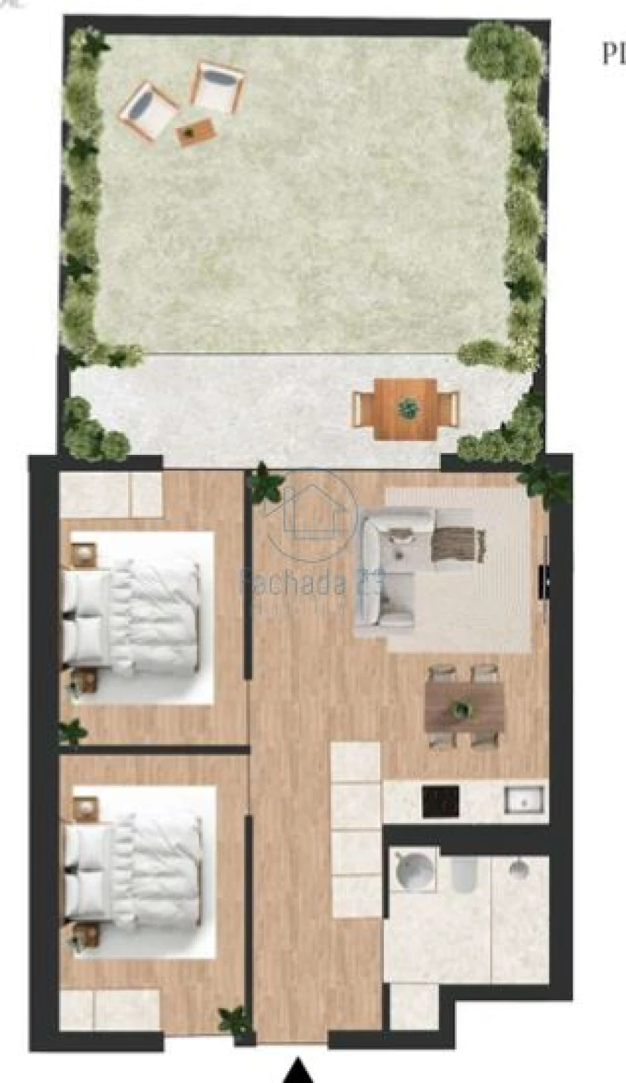 Apartamento T2 para Venda em Vilar de Andorinho Planta 1