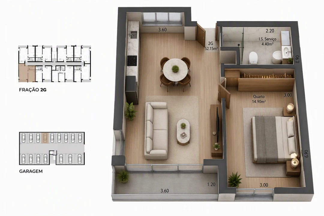 Apartamento T1 para Venda em Ancora Foto 10