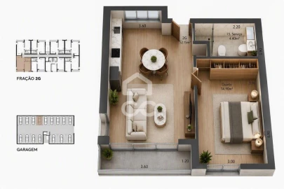 Apartamento T1 para Venda em Ancora