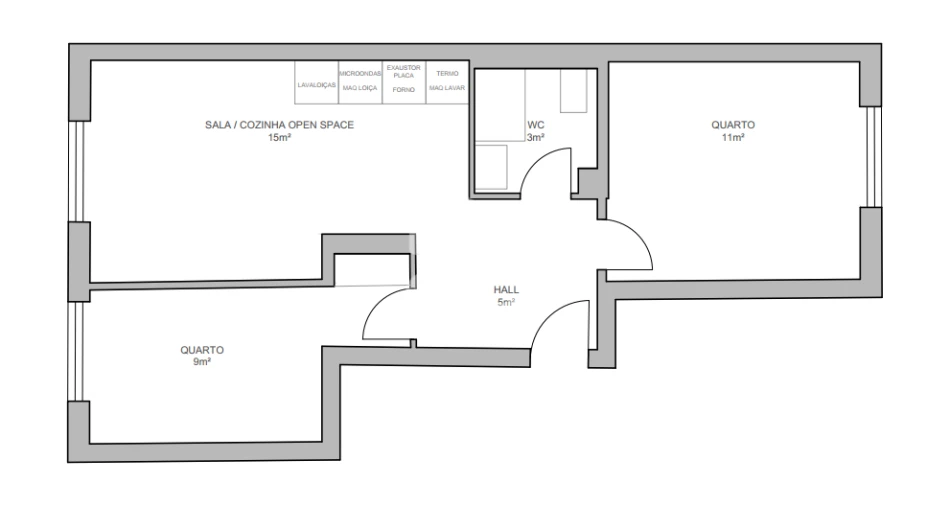 Apartamento T2 para Venda em Odivelas Planta 1