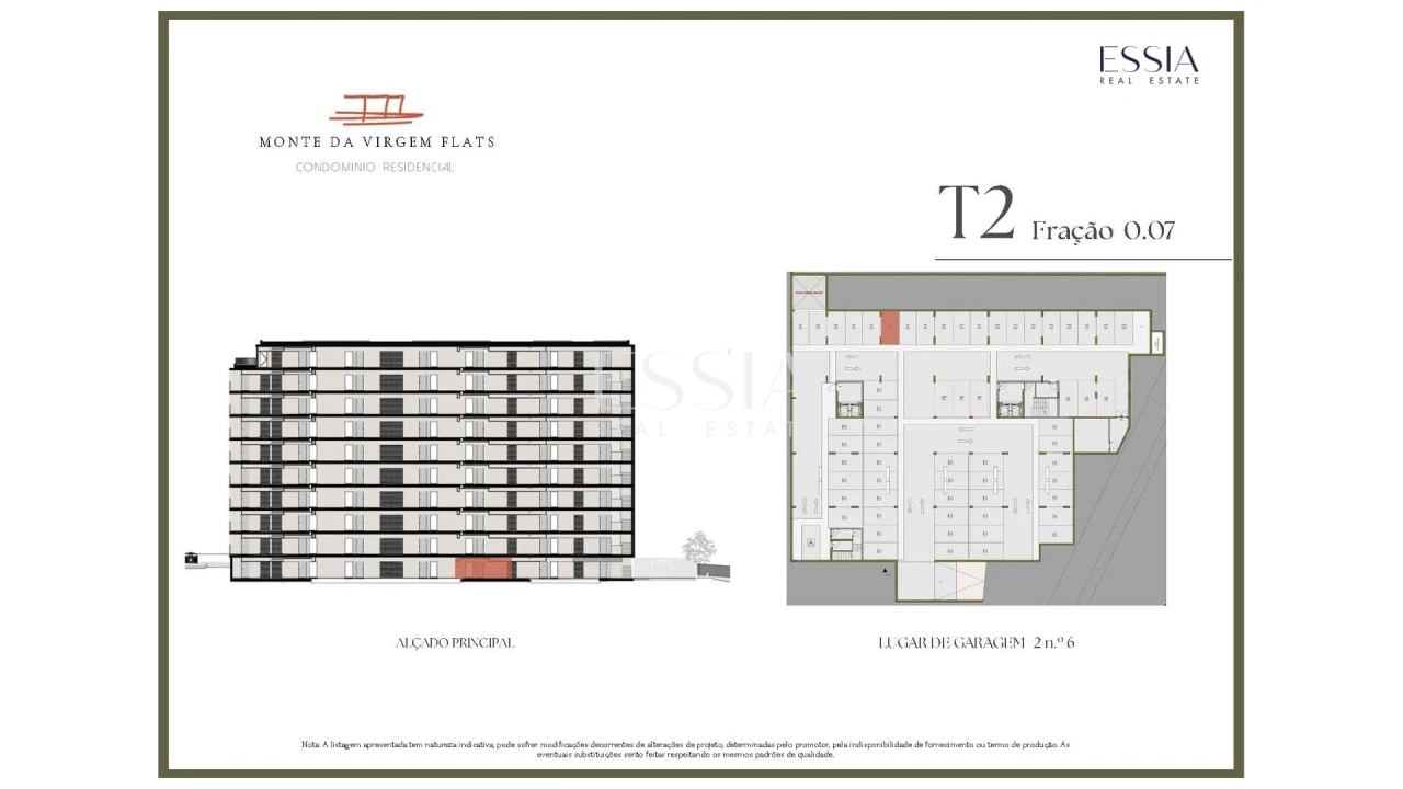 Apartamento T2 para Venda em Vilar de Andorinho Planta 2
