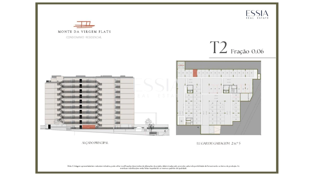 Apartamento T2 para Venda em Vilar de Andorinho Planta 2