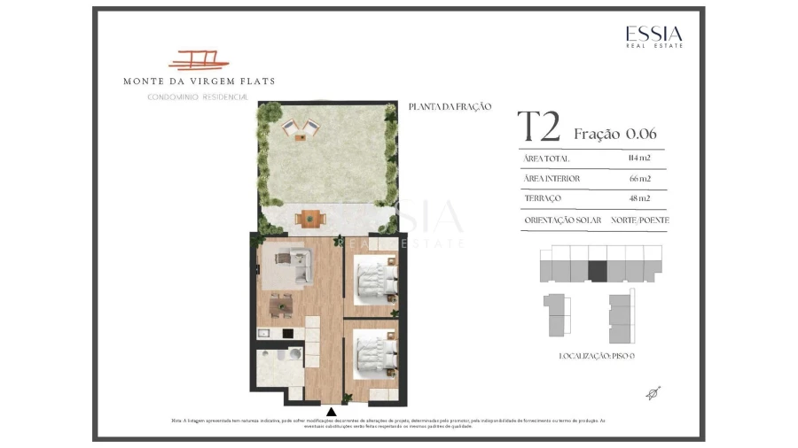 Apartamento T2 para Venda em Vilar de Andorinho Planta 1