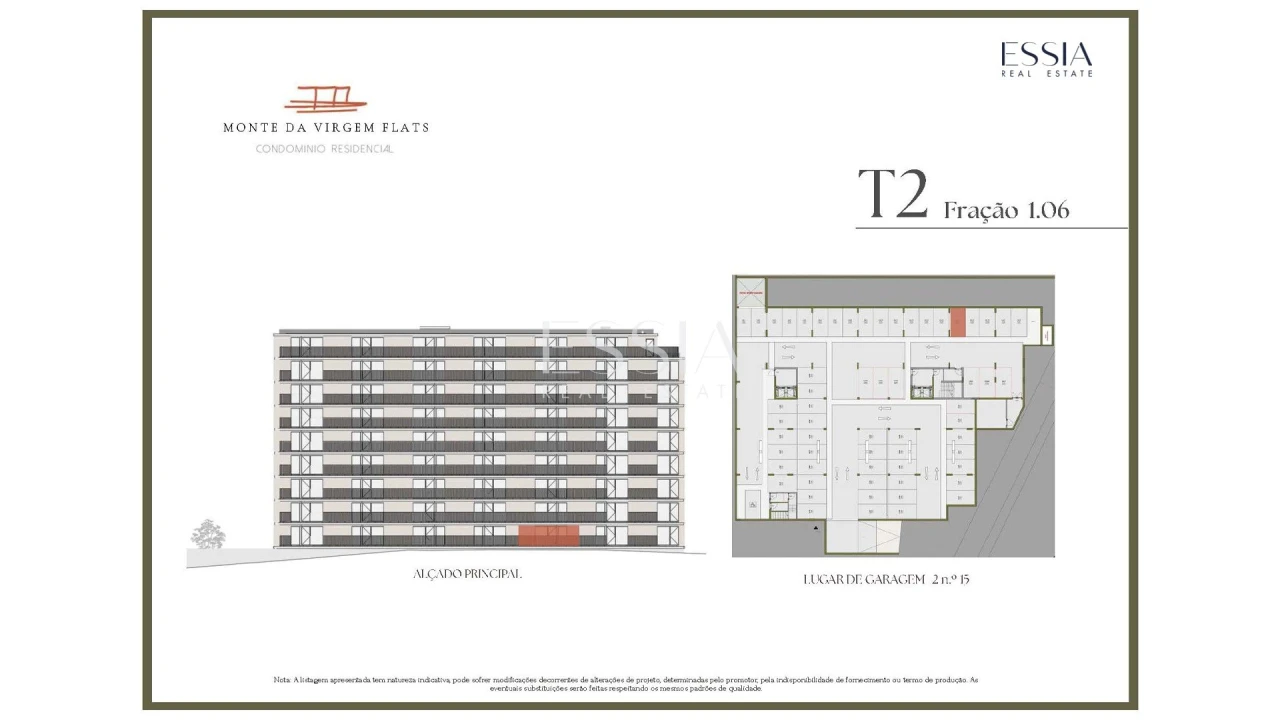 Apartamento T2 para Venda em Vilar de Andorinho Planta 2